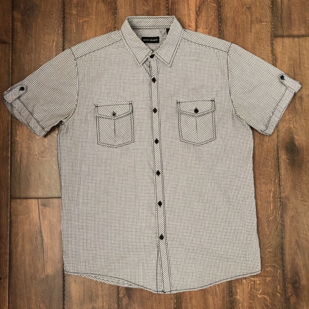 Short sleeve butting down by Michael Brandon